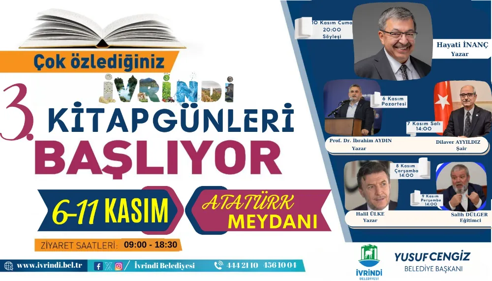  KİTAPLARIN KALBİ İVRİNDİ’DE ATIYOR