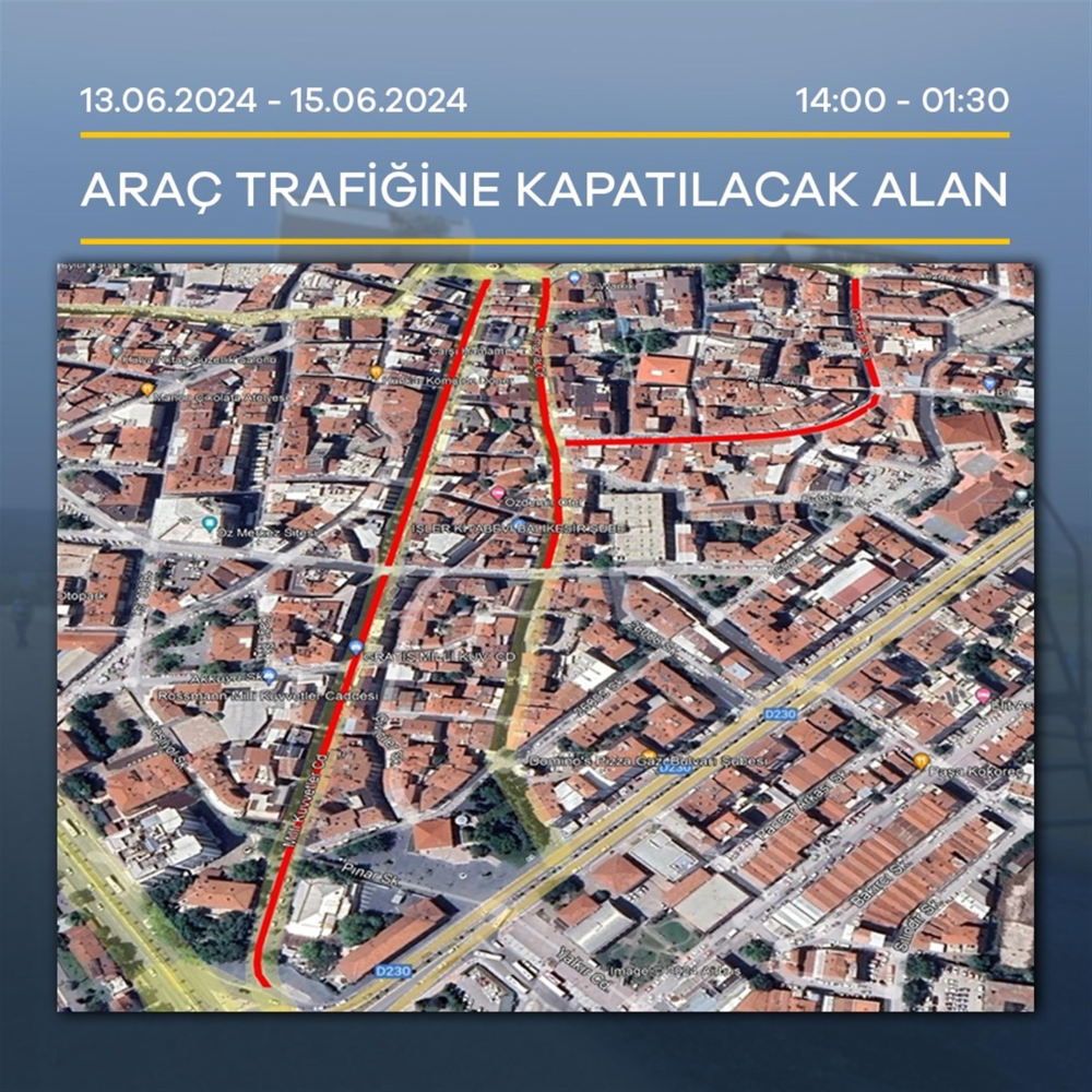  Çarşıda bayram öncesi yollar trafiğe kapanıyor*