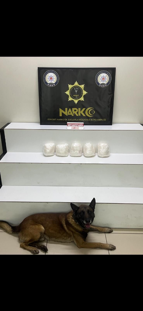 Edremit’te zehir operasyonu: 5 kilo metamfetamin yakalandı